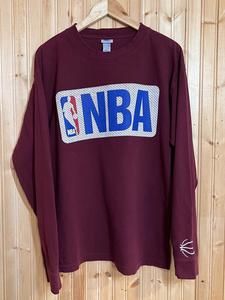 NBA Elevation Shirt Maroon Long Sleeve Basketball Graphic Tee sz Large